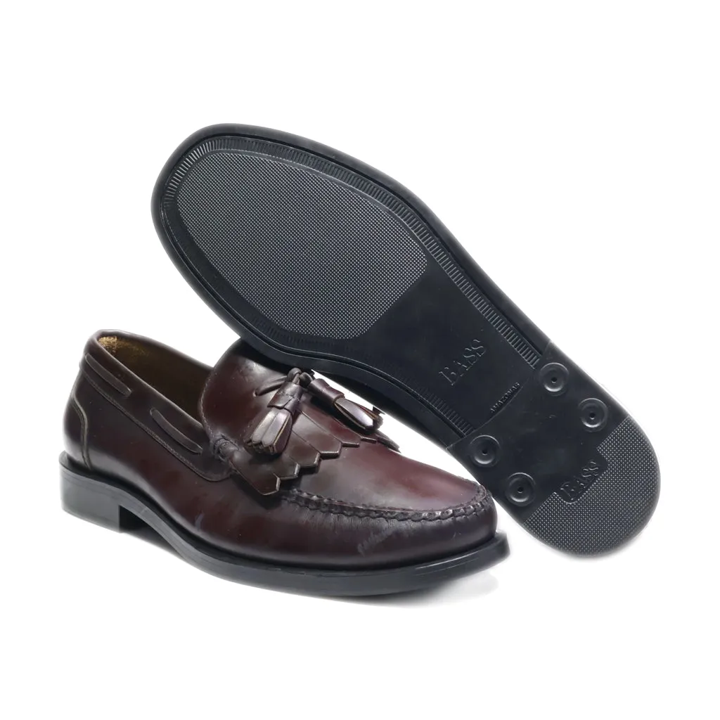 Bass Loafers Leather Brown Colour For Men