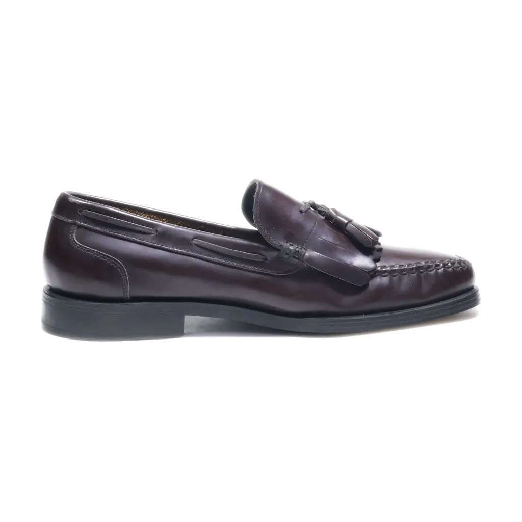 Bass Loafers Leather Brown Colour For Men