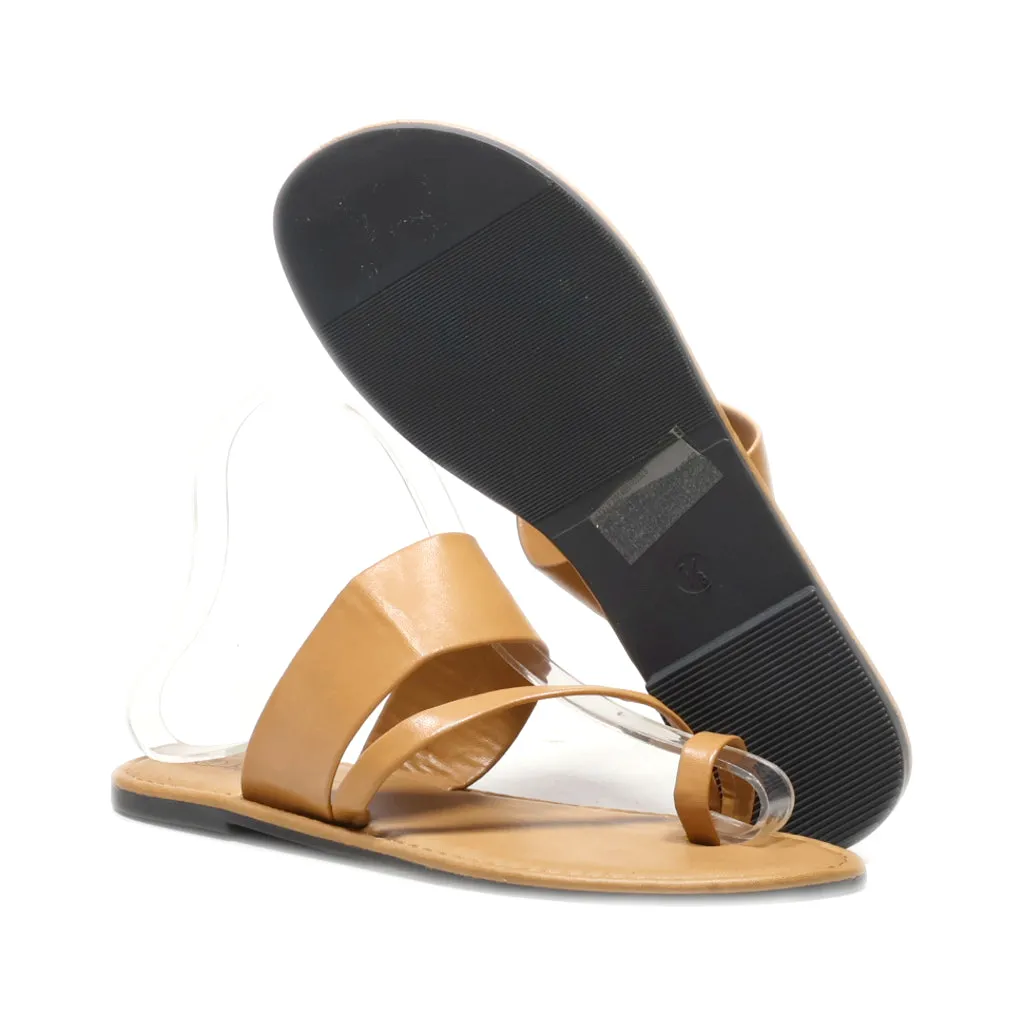 Bobbiebrooks Flat Sandals Leather Brown Colour For Women