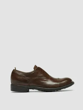 CALIXTE 003 - Brown Leather Oxford Shoes