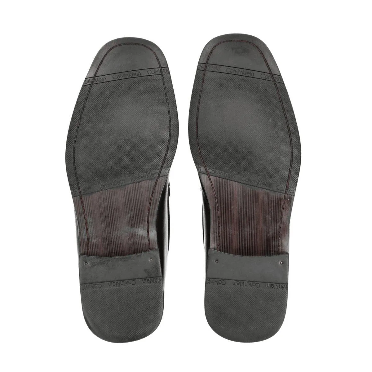 Calvin Klein Formal Slip Ons Leather Black Colour For Men