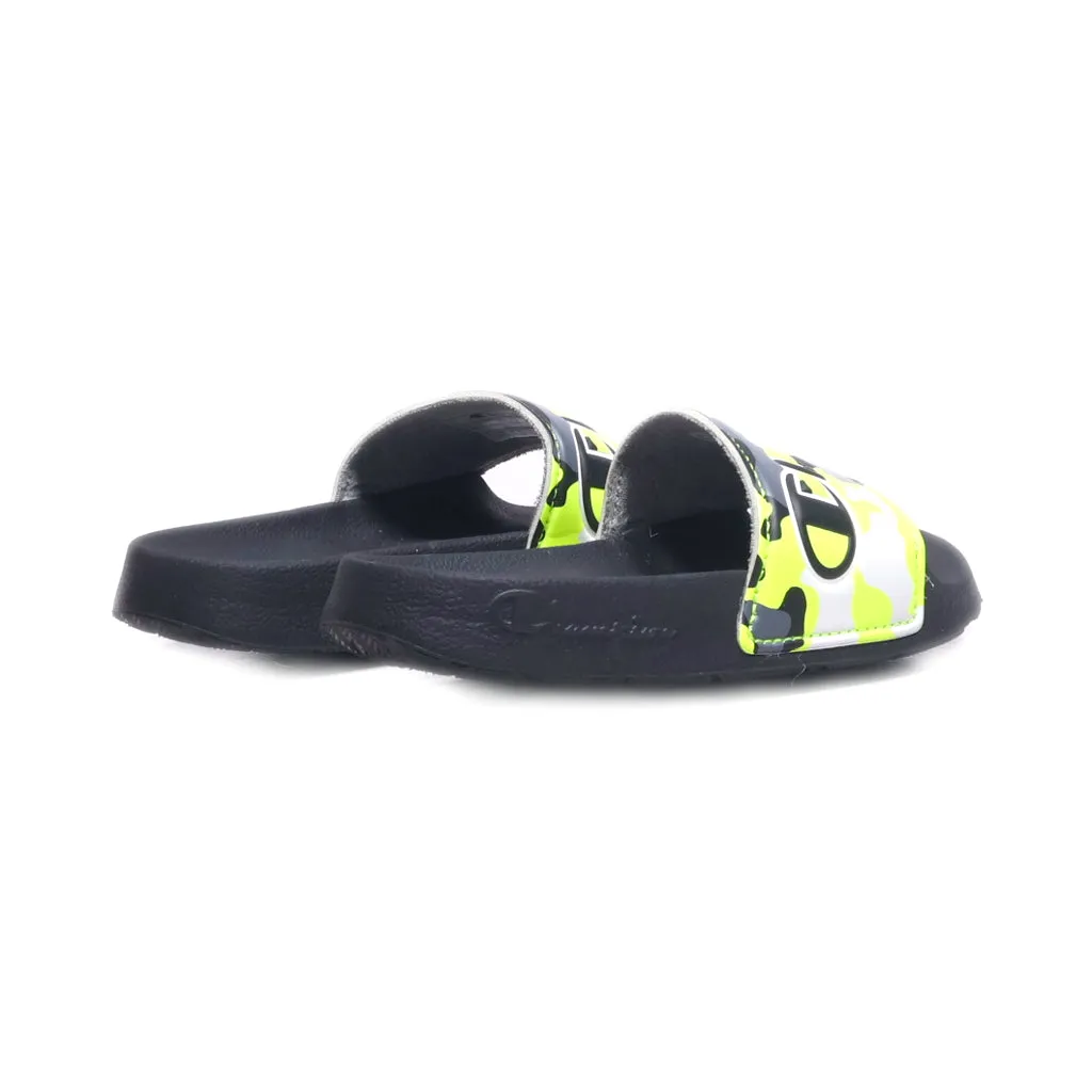 Champion Flat Sandals Fabric Green Colour For Kids