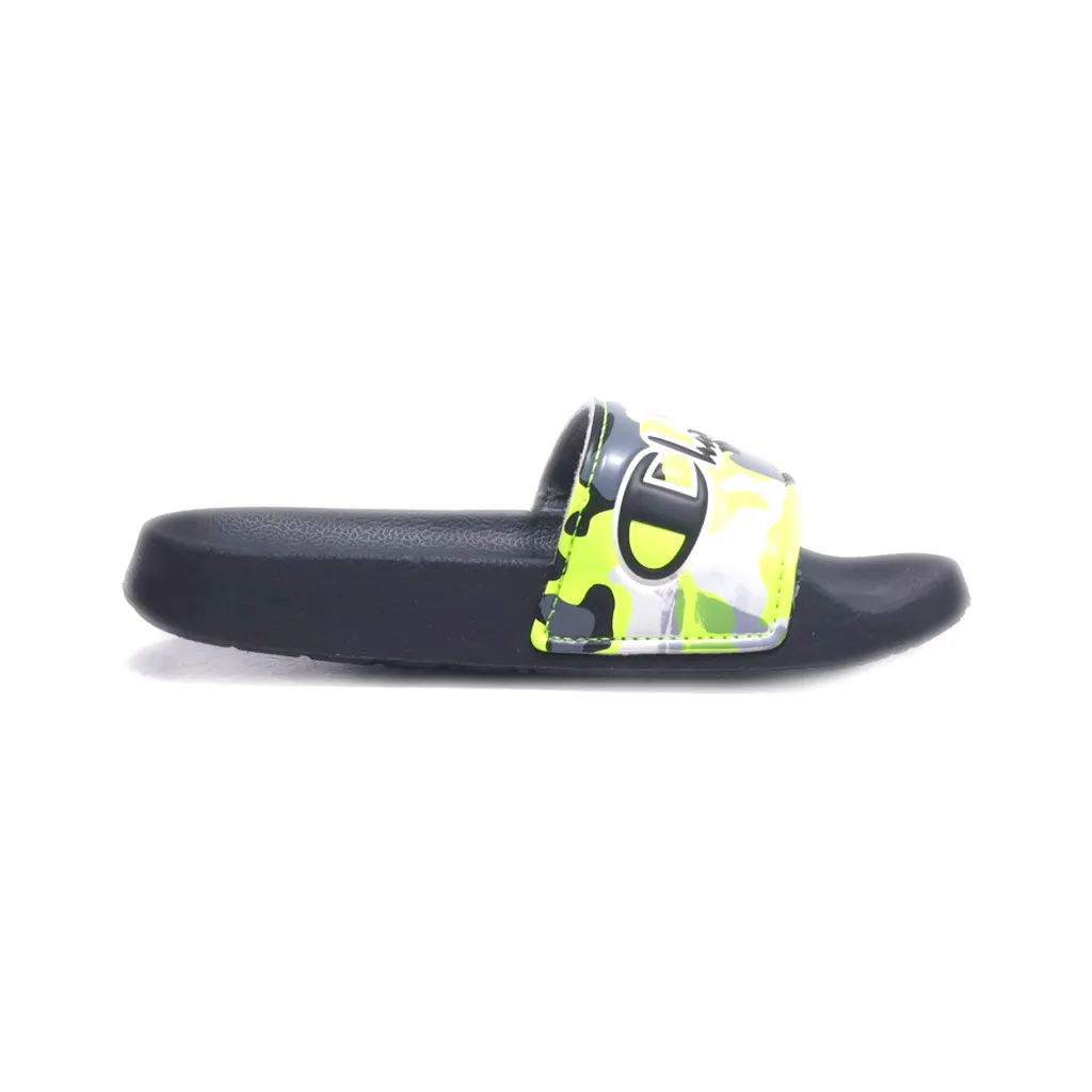 Champion Flat Sandals Fabric Green Colour For Kids