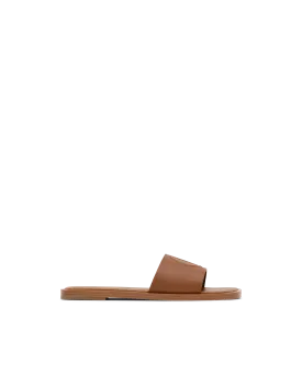 CL Leather Mule Flats