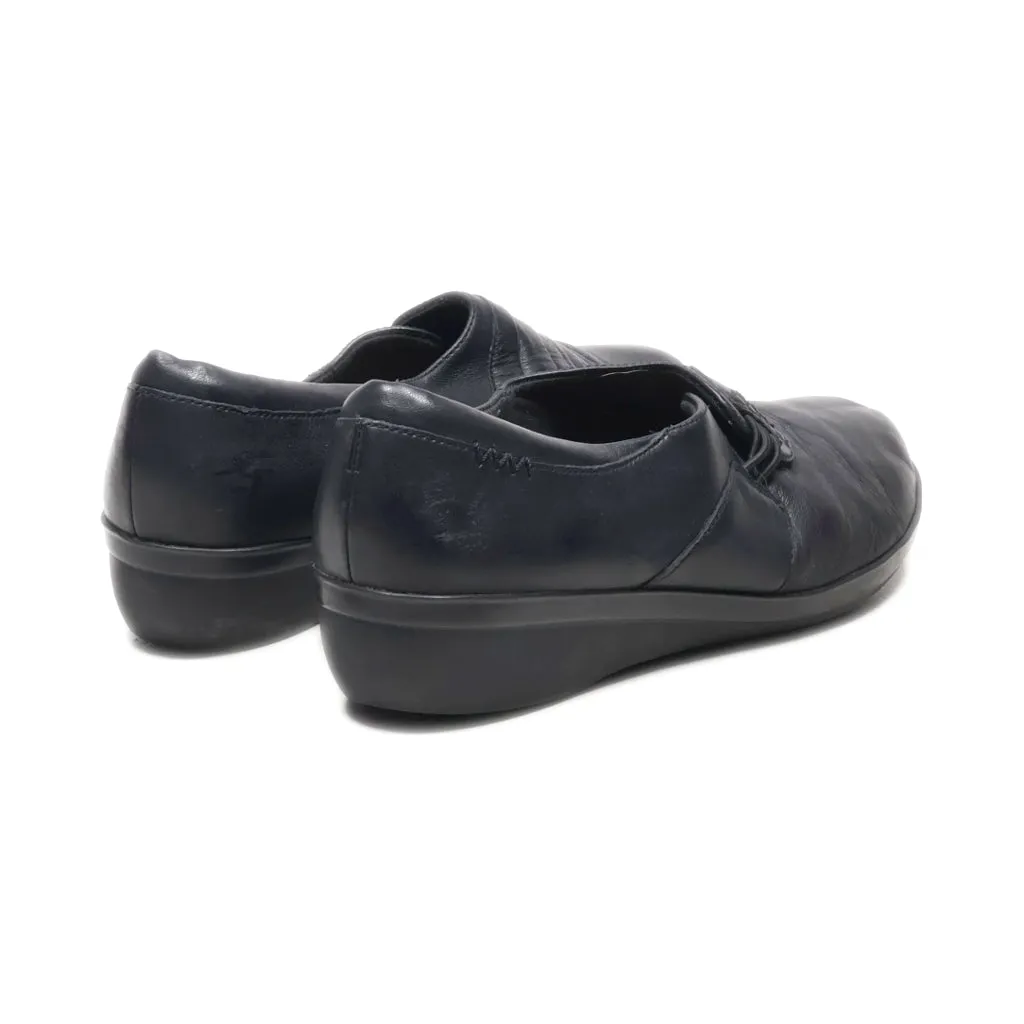 Clarks Cushion Soft Loafers Leather Black Colour For Women