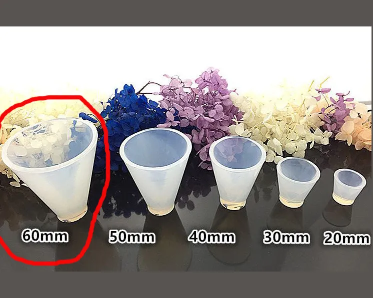 Cone Moulds Hexagonal Silicone Resin Moulds Super flexible, Super Transparent Clear, Moulds for Casting with Resin, Cement, Candle