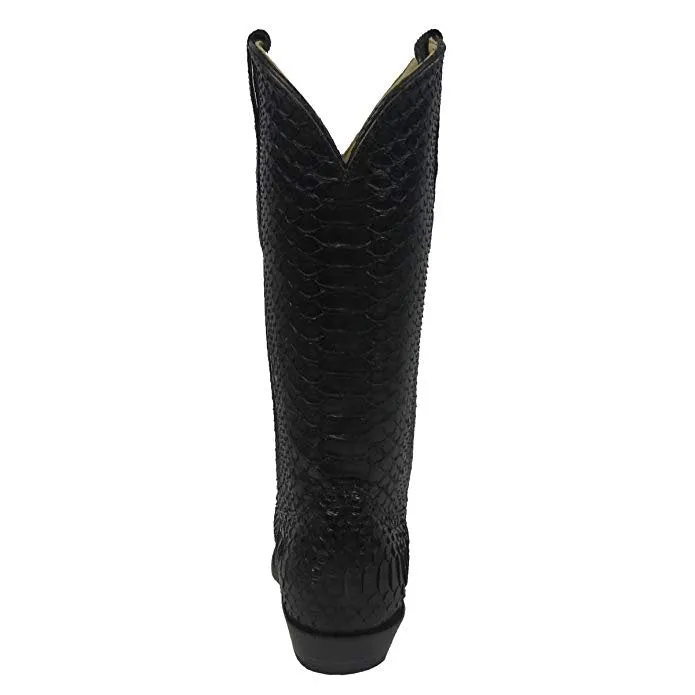 Corral Men's Black Python Round Toe Cowboy Boots - C2942