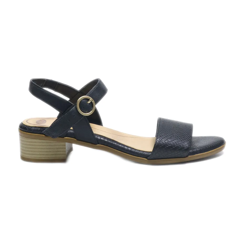 Dr. Scholl'S Flat Sandals Leather Black Colour For Women