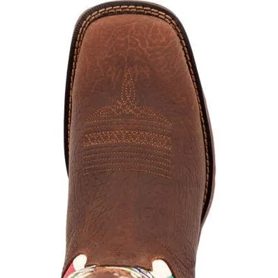 Durango Men's Rebel By Mexico Flag 11" ST Western Boot -Brown- DDB0430