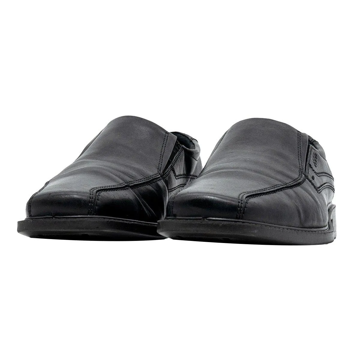 Ecco New Jersey Formal Slip Ons Leather Black Colour For Men