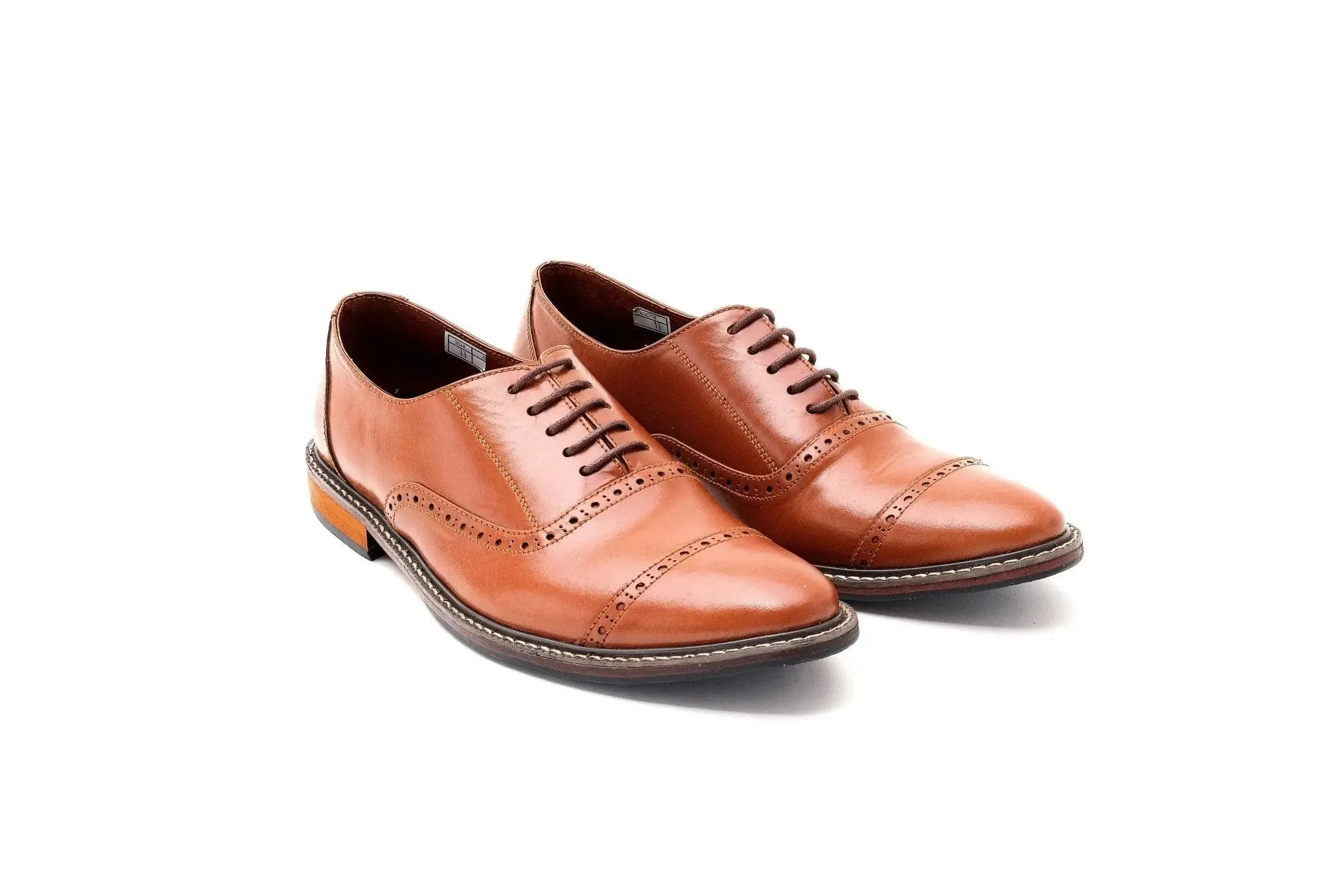 FELIX Cap Toe Holes Oxford - Tan