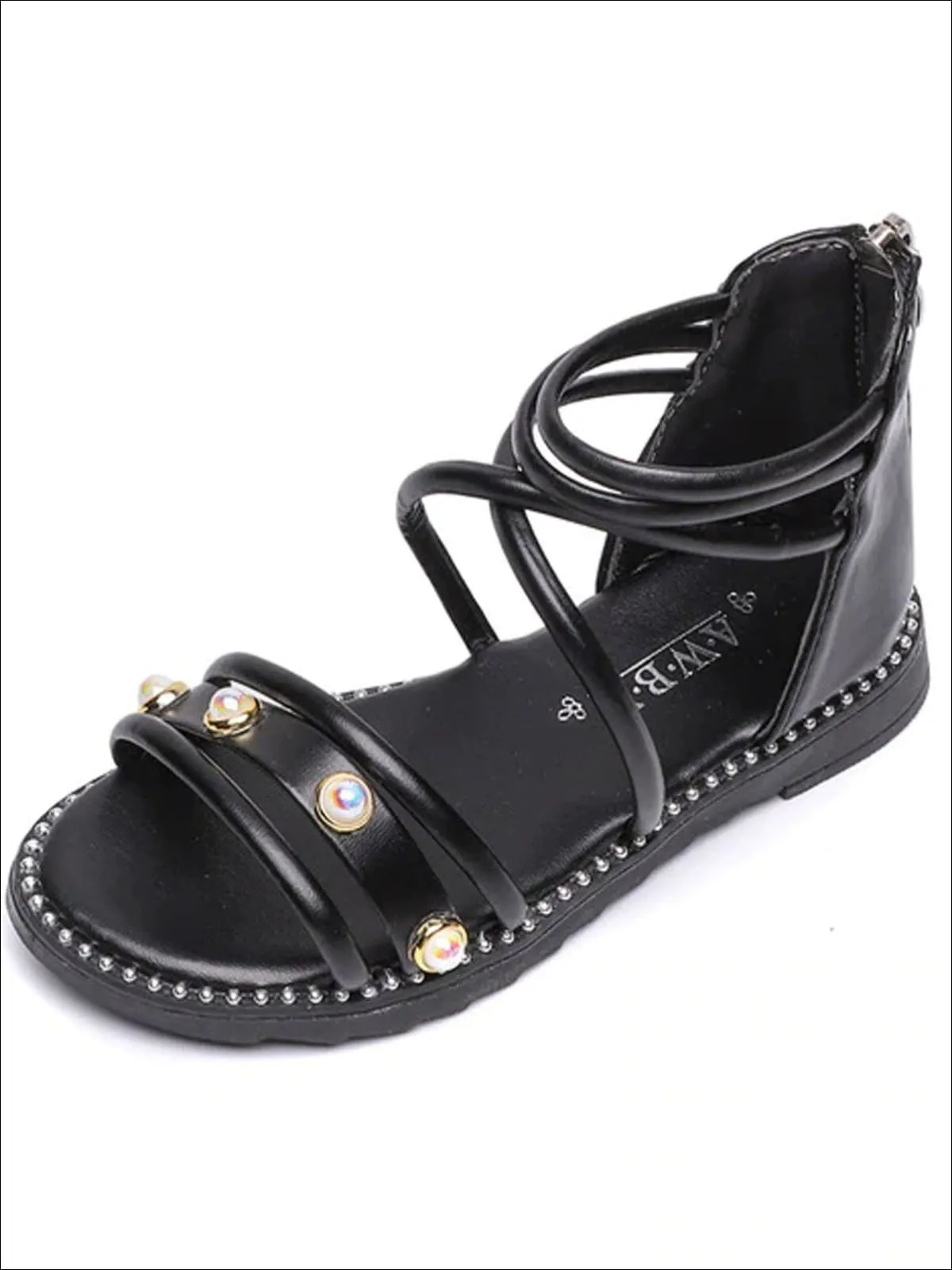 Girls Your Best Adventure Ahead Gladiator Sandals By Liv and Mia