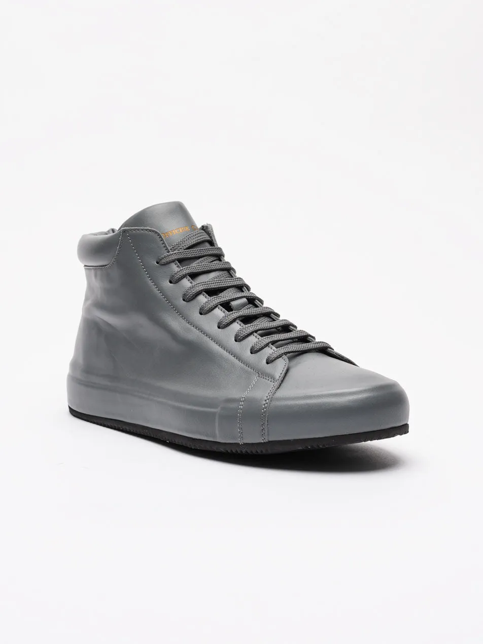 High-Top Leather Sneakers