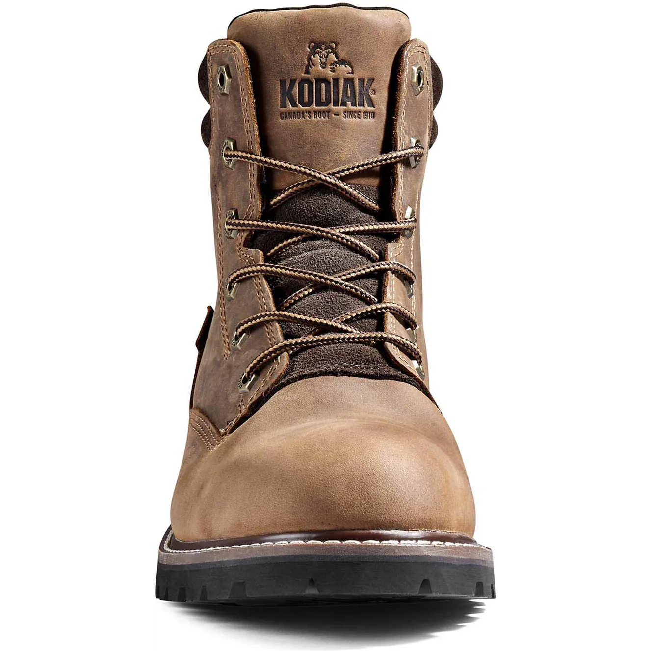 Kodiak Men's Mckinney 6" WP Slip Resist Safety Work Boot -Brown- 4TDQBN