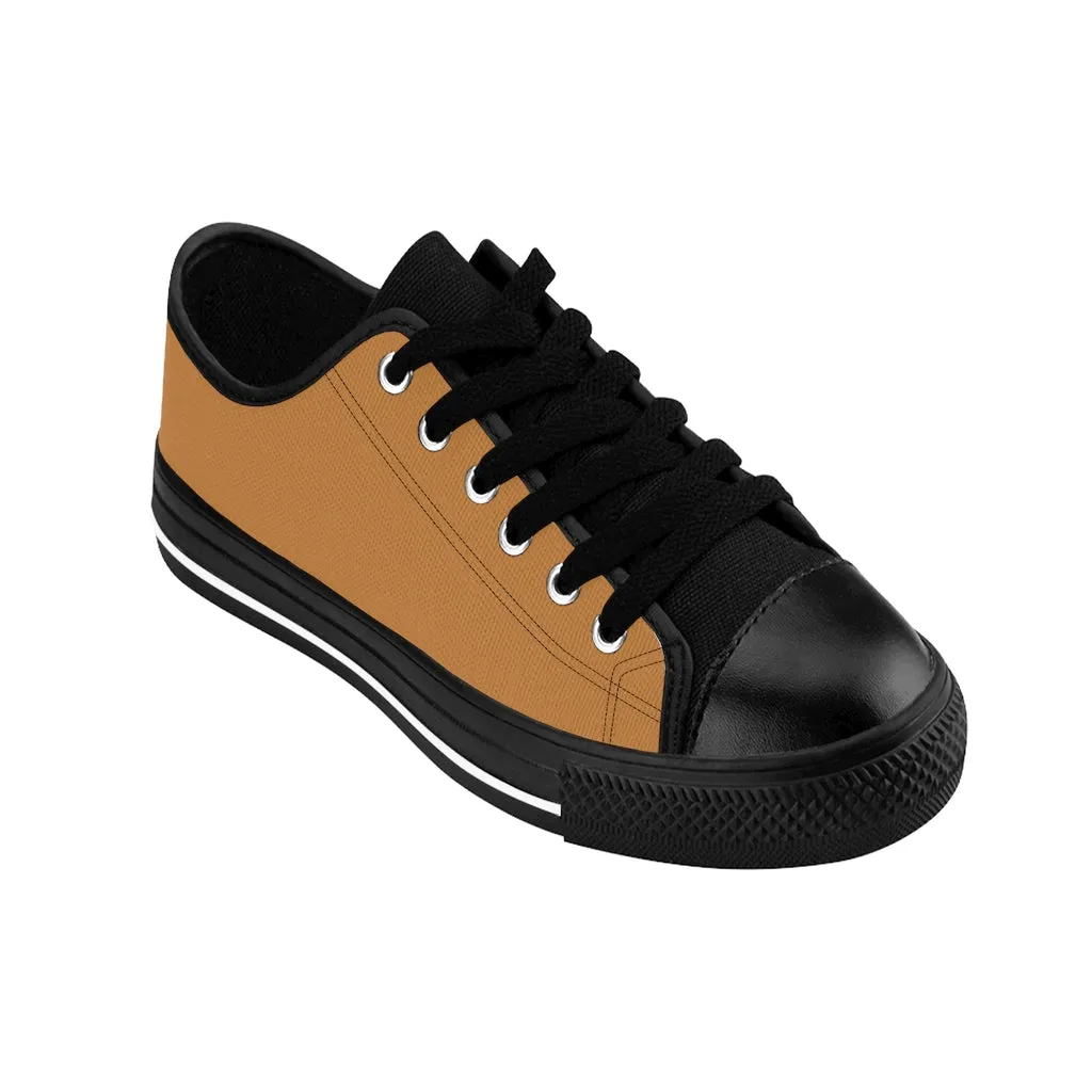 Light Brown Color Women's Sneakers, Lightweight Low Tops Tennis Running Casual Shoes For Women