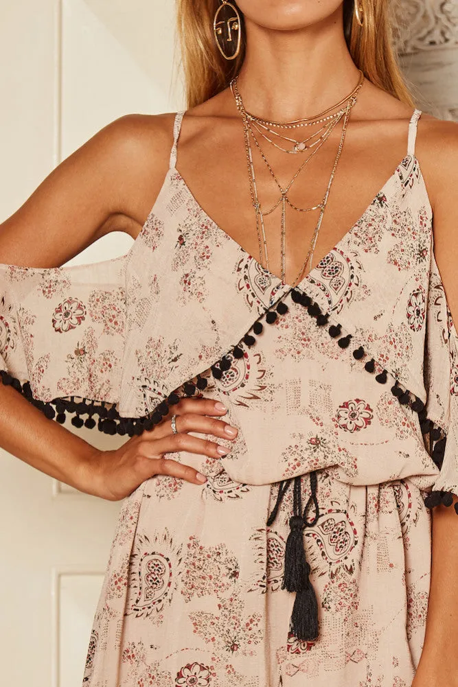 Memphis Romper Beige