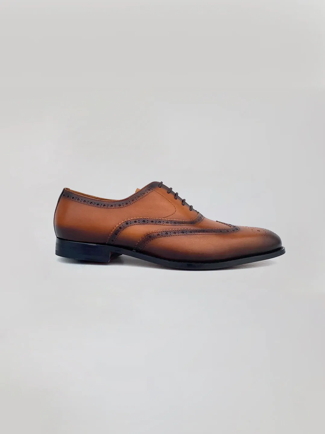 Nicholas Wingtip Oxford - Cognac