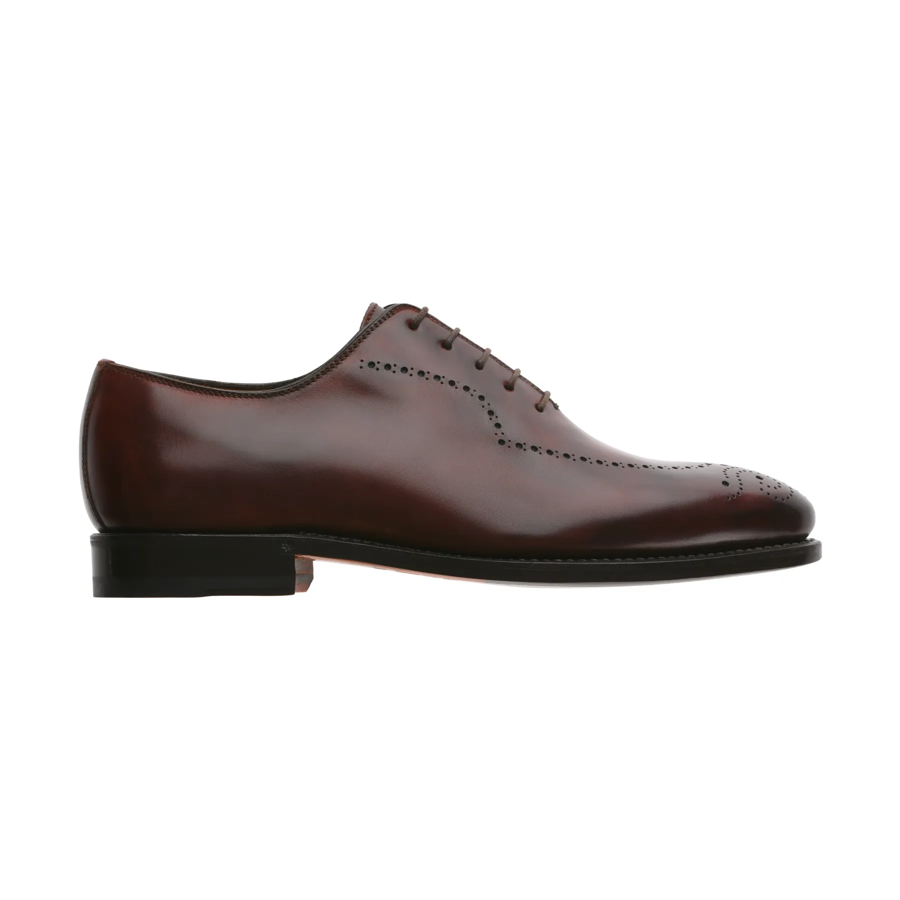 "Caruso" Five-Eyelet Wholecut Balmoral with Perforated Details and Medallion