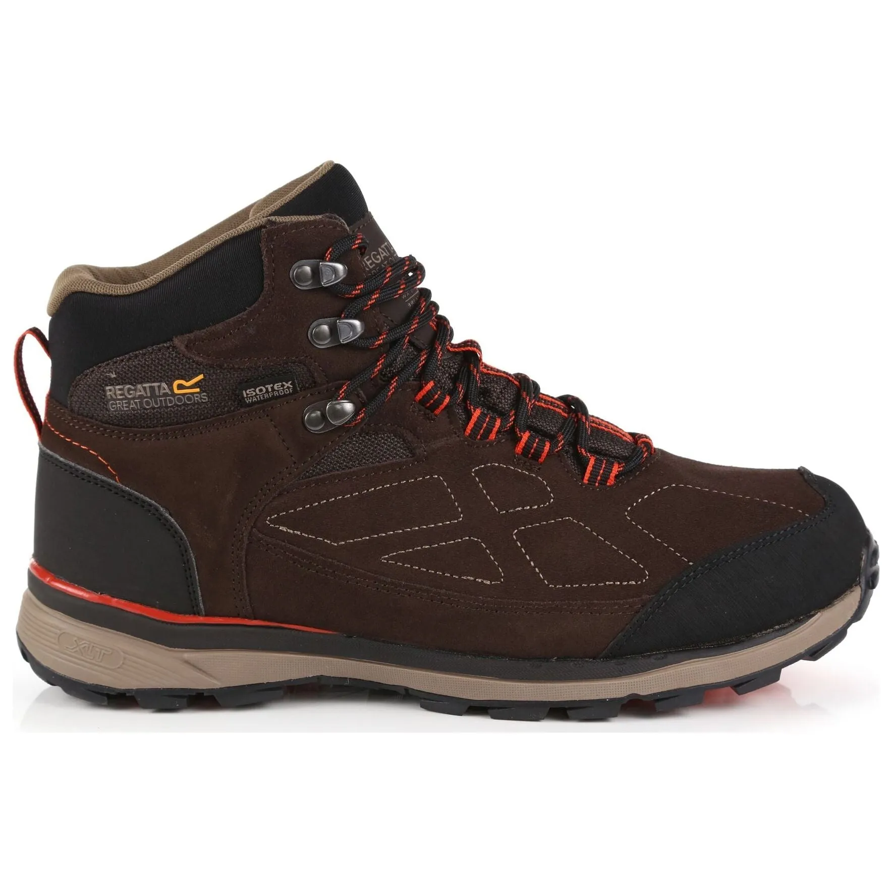 Regatta Samaris Suede Mid Mens Waterproof Walking Boots - Brown