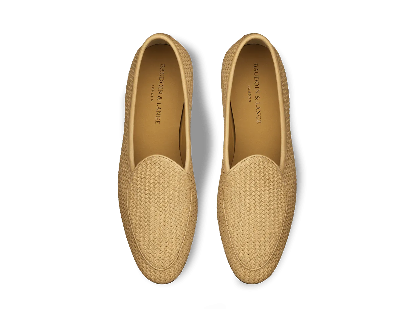 Sagan Classic Loafers in Natural Soft Woven Leather