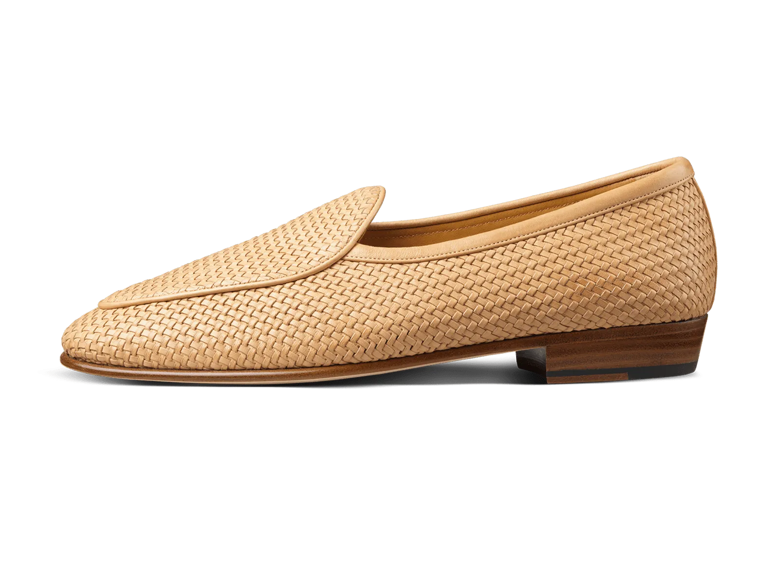 Sagan Classic Loafers in Natural Soft Woven Leather