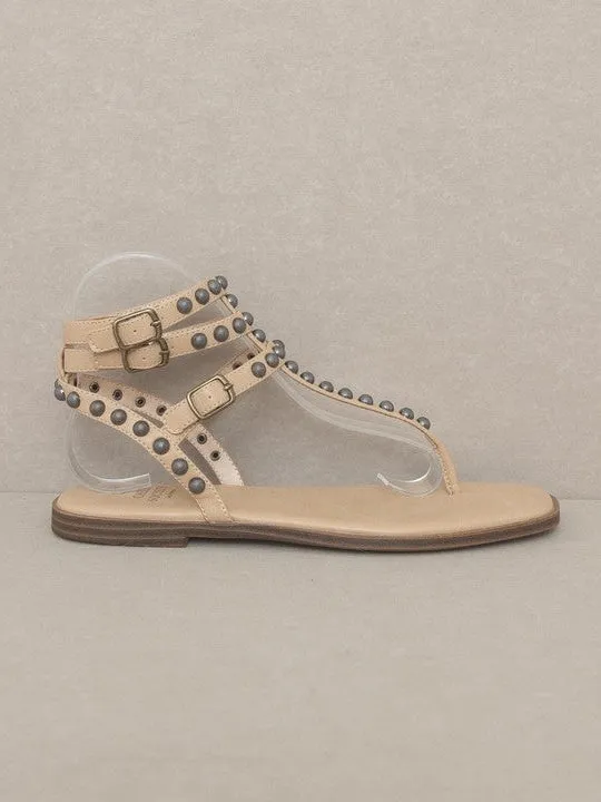 Studded Gladiator Sandals