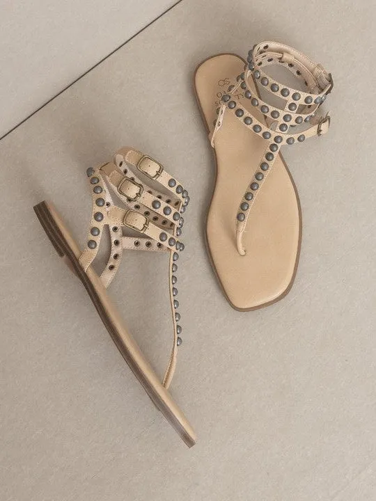 Studded Gladiator Sandals