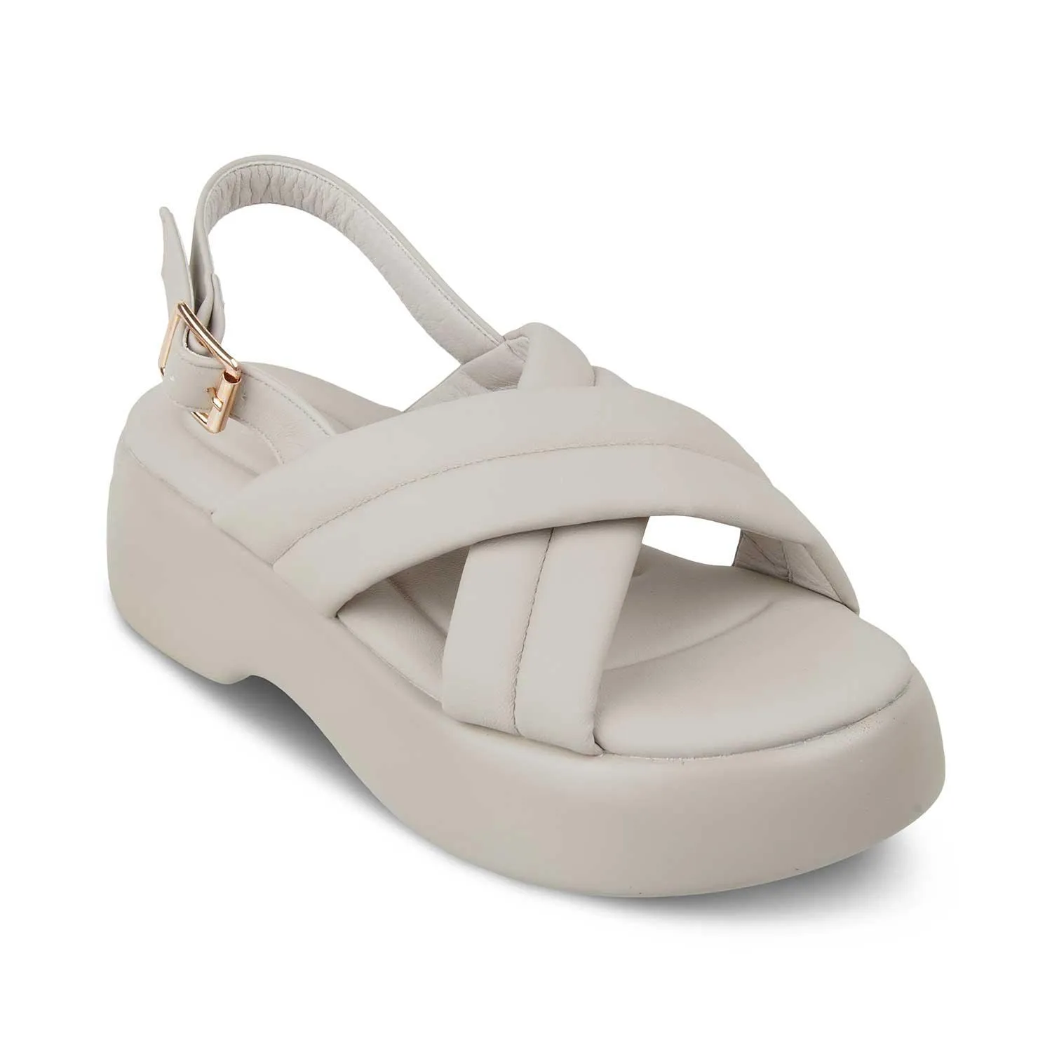 The Lonir Grey Women's Dress Wedge Sandals Tresmode