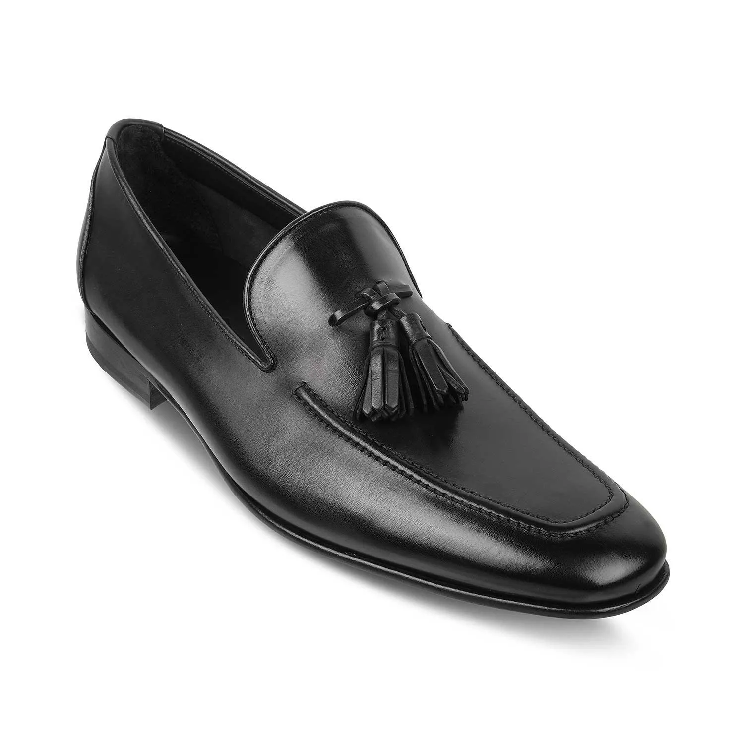 The Maffeo Black Men's Handcrafted Leather Loafers Tresmode