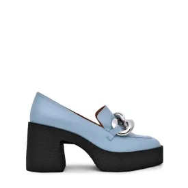 Yo Sky Blue Chunky Loafers